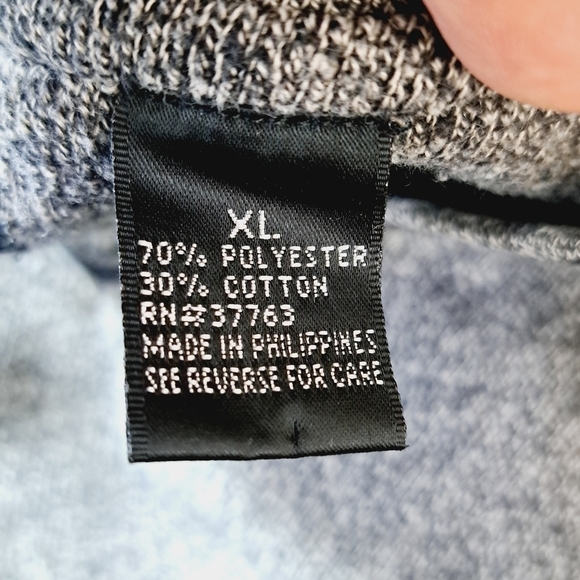 PING Golf‎ Gray and Black V Neck Fleece Lined Pop Over Sweater Size XL - Picture 5 of 8